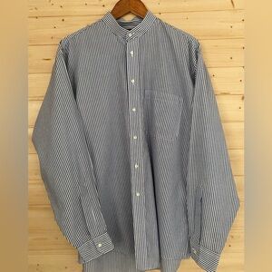 ARROW COMPANY Pastime Men’s Size 16-34/35 Rounded Collar Button Front Shirt